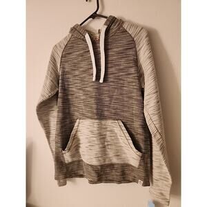 Free Planet Gray Colorblock Kangaroo Pocket Hoodie Men's Large